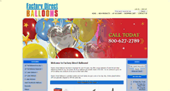 Desktop Screenshot of factorydirectballoons.com